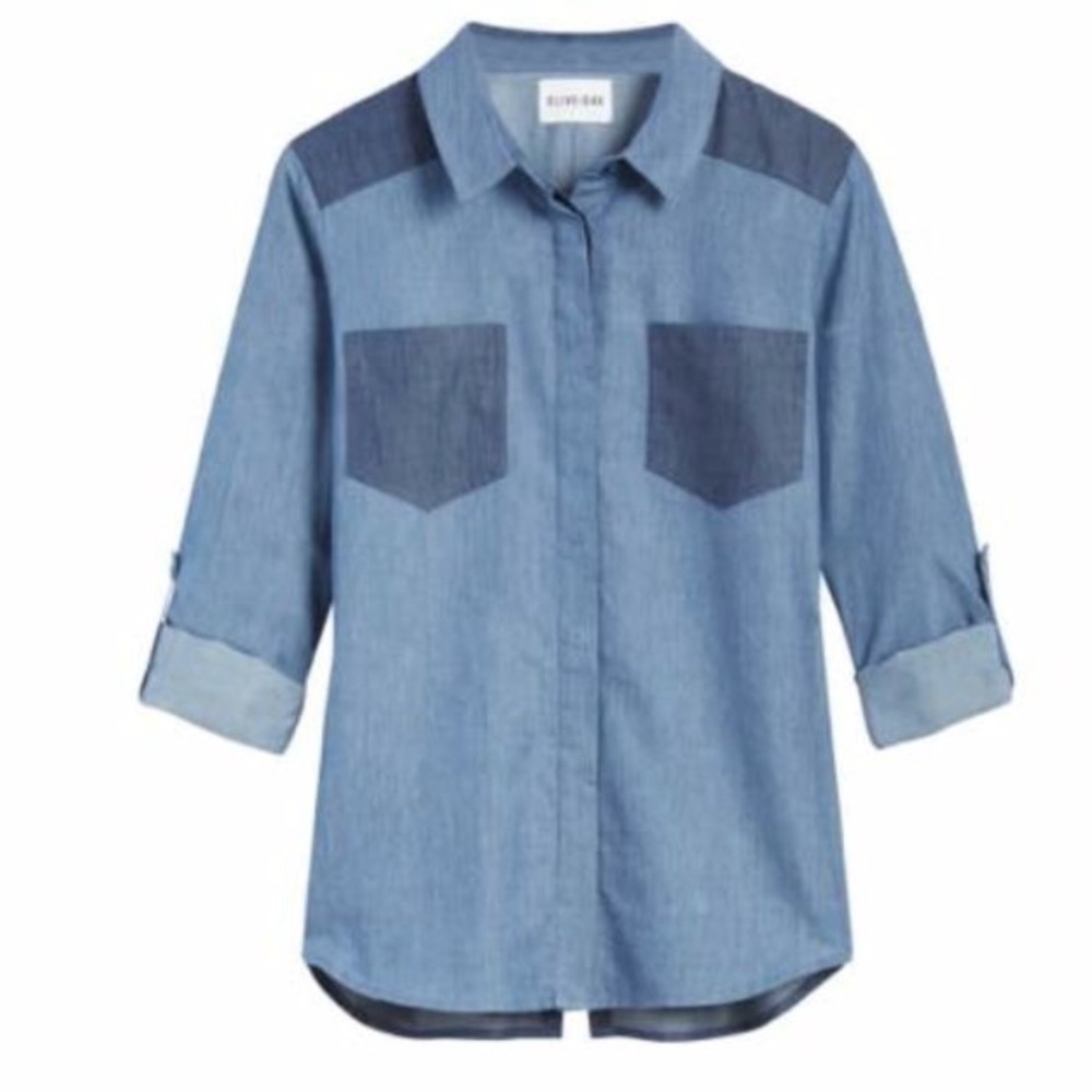 Olive & Oak Chambray Top